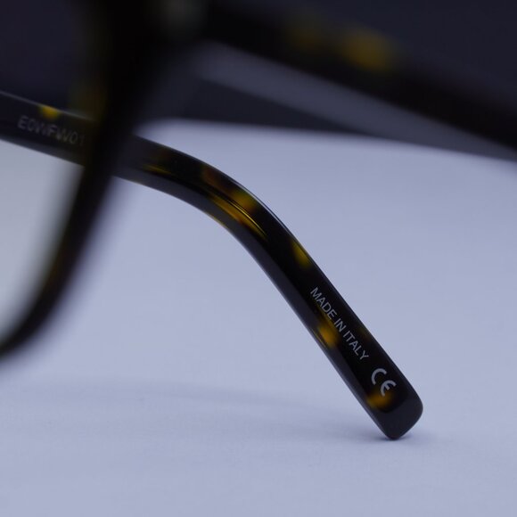 Saint Laurent SL343 002 Square Eyeglasses – Dark Havana 53mm - Picture 9 of 11